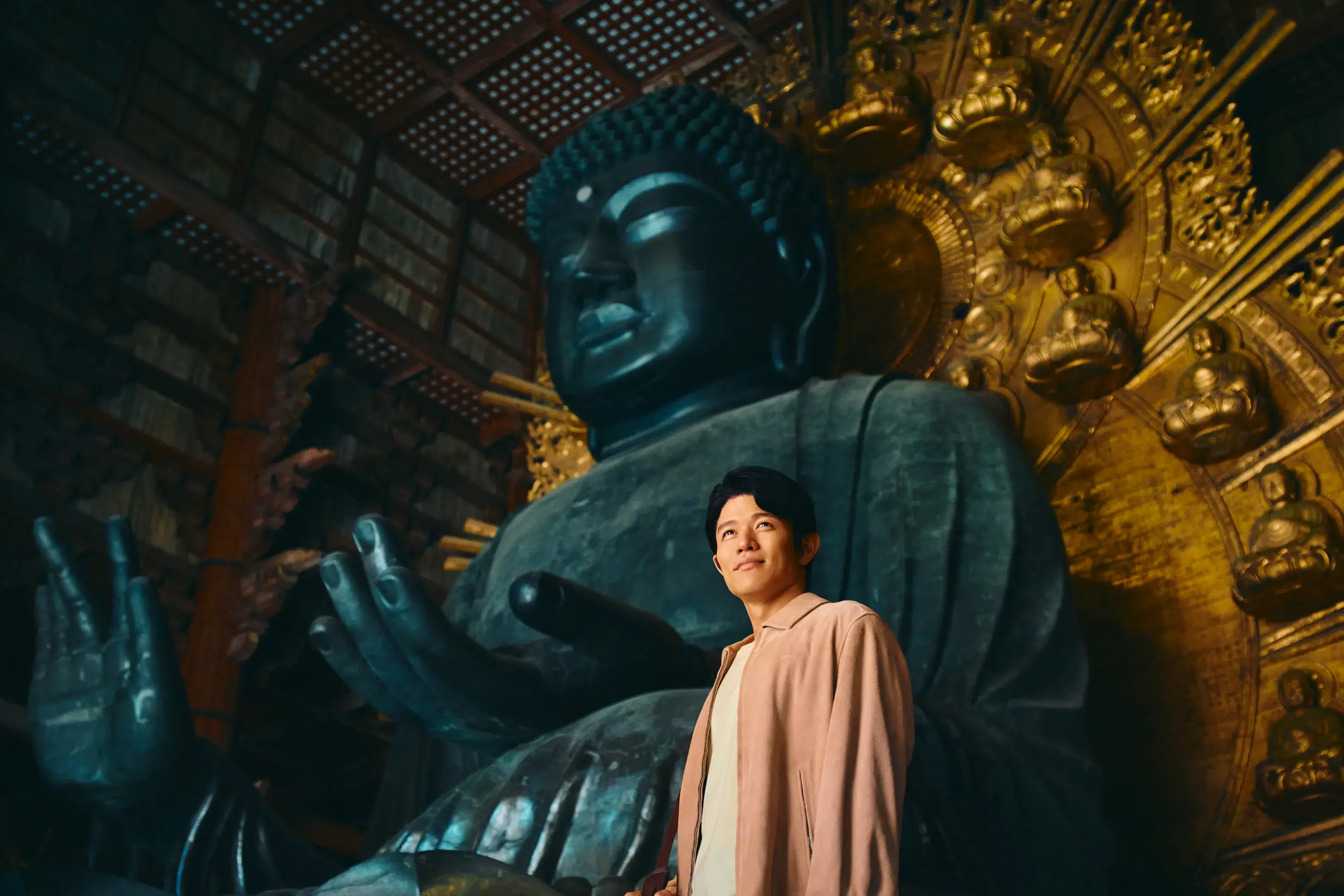 大仏さまと鈴木亮平さん