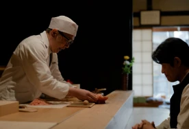 和菓子を提供する