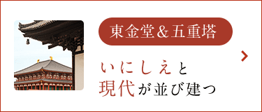 東金堂＆五重塔 いにしえと現代が並び建つ