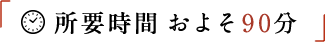 所要時間 およそ90分